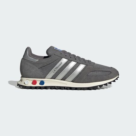 ADIDAS ORIGINALS LA TRAINER OG SHOES Grey Four / Silver Metallic / Off White UNISEX