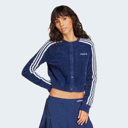 Cardigan maille pelucheuse : Night Indigo