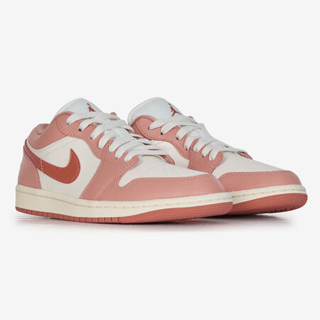JORDAN AIR JORDAN 1 LOW WHITE/RED WOMEN