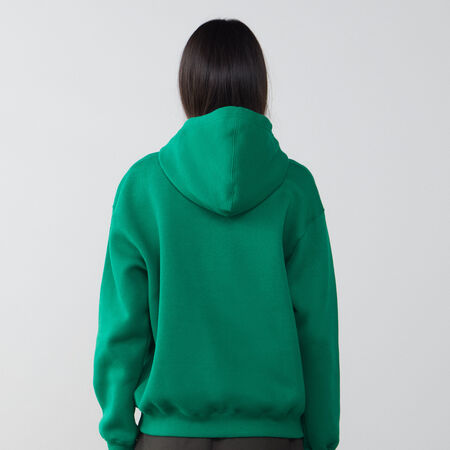 JORDAN HOODIE OVERSIZE BROOKLYN GREEN/WHITE WOMEN