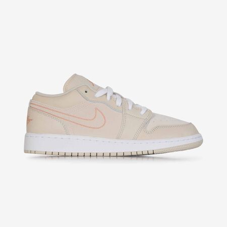 AIR JORDAN 1 LOW : BEIGE/RED