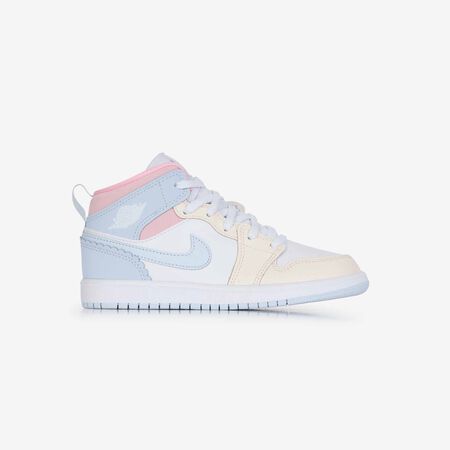 JORDAN air jordan 1 AIR JORDAN 1 MID LOVE IS IN THE AIR BLANC/BLEU CADET