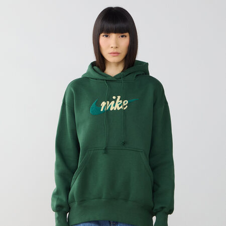 NIKE HOODIE PHOENIX OS HDY VERT/BEIGE FEMME