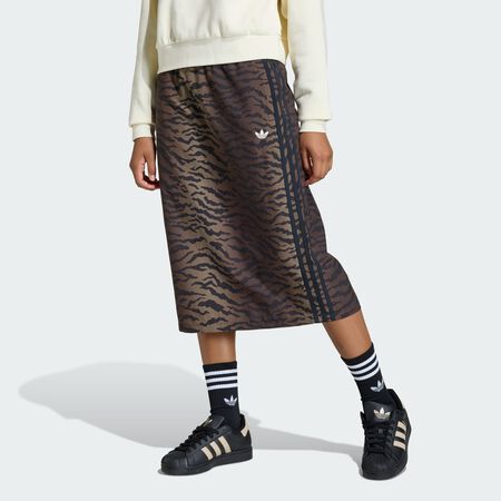 ADIDAS ORIGINALS SLIM AOP TWILL SKIRT Night Brown JUNIOR