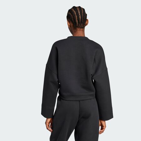 ADIDAS ORIGINALS Sweat-shirt à col en V profond Black FEMME