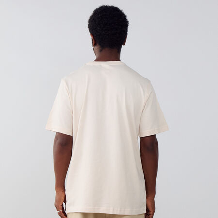 ADIDAS ORIGINALS TEE SHIRT ESSENTIAL BEIGE/BLANC HOMME