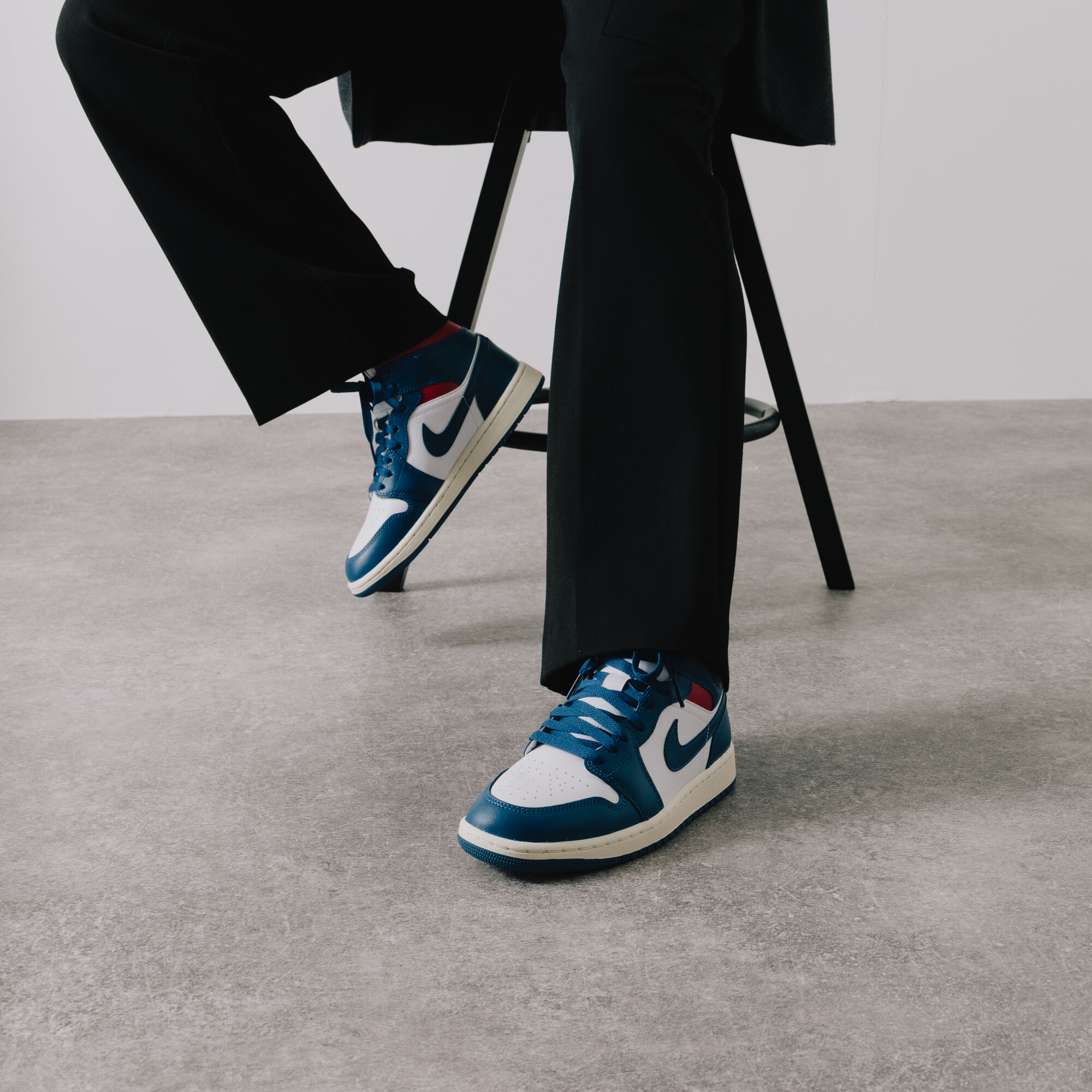 Jordan 1 bleu hotsell courir