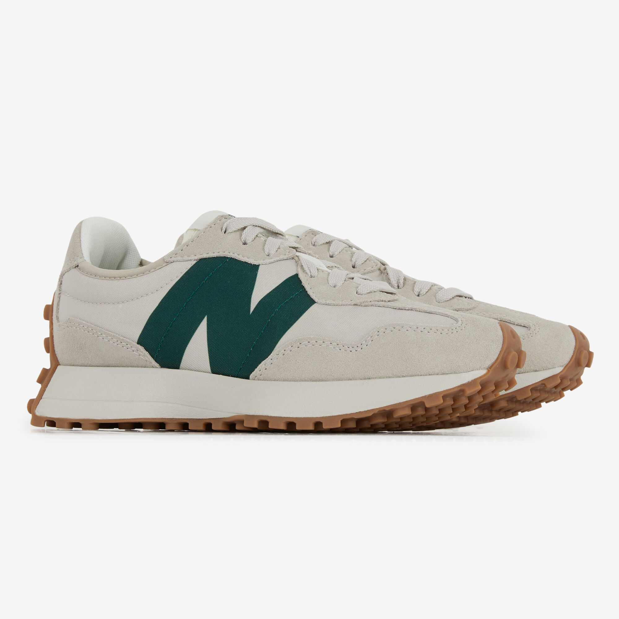 NEW BALANCE 327 BEIGE VERT SNEAKERS FEMME Courir