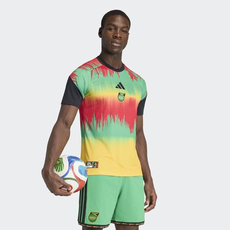 ADIDAS ORIGINALS JERSEY JAMAICA JFF PRESHI H JAUNE/VERT HOMME