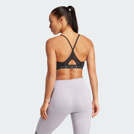 ADIDAS PERFORMANCE Aeroreact Training 3-Stripes Bra Black WOMEN