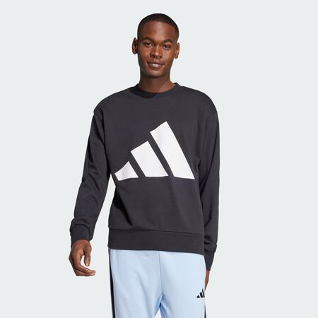 ADIDAS SPORTSWEAR Essentials Big Logo French Terry Sweatshirt Black / White MEN