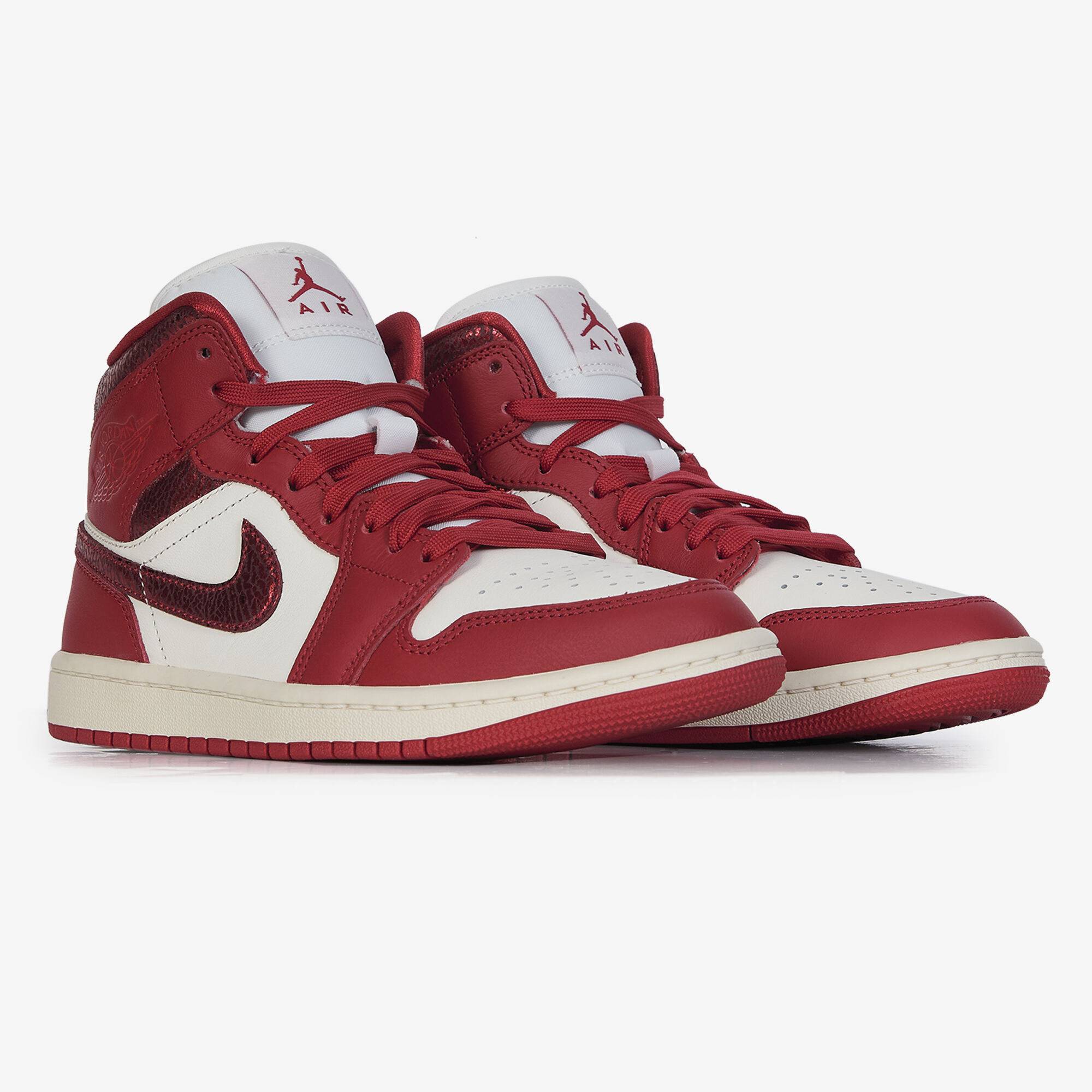 Air Jordan 1 Mid Se  Blanc/rouge