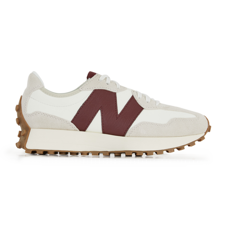 NEW BALANCE 327 BLANC SNEAKERS FEMME BLANC BORDEAUX LACETS Courir