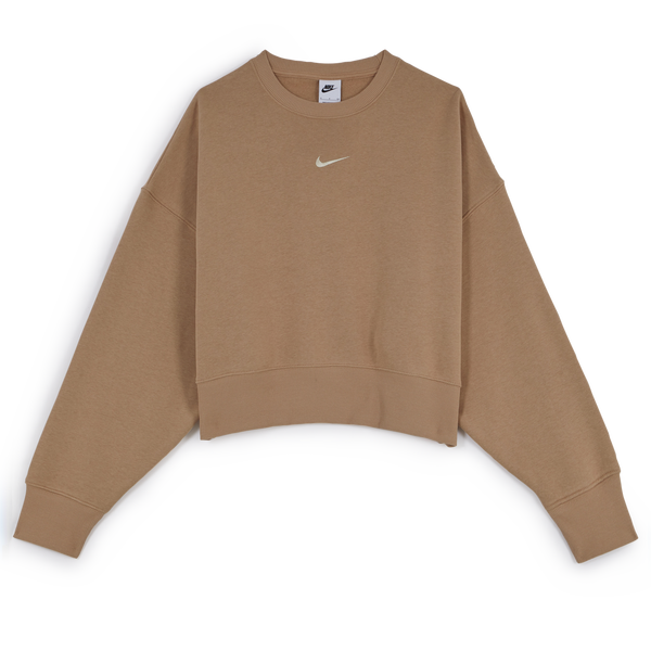 NIKE SWEAT CREW PHOENIX OVERSIZED BEIGE SWEATSHIRTS WOMEN