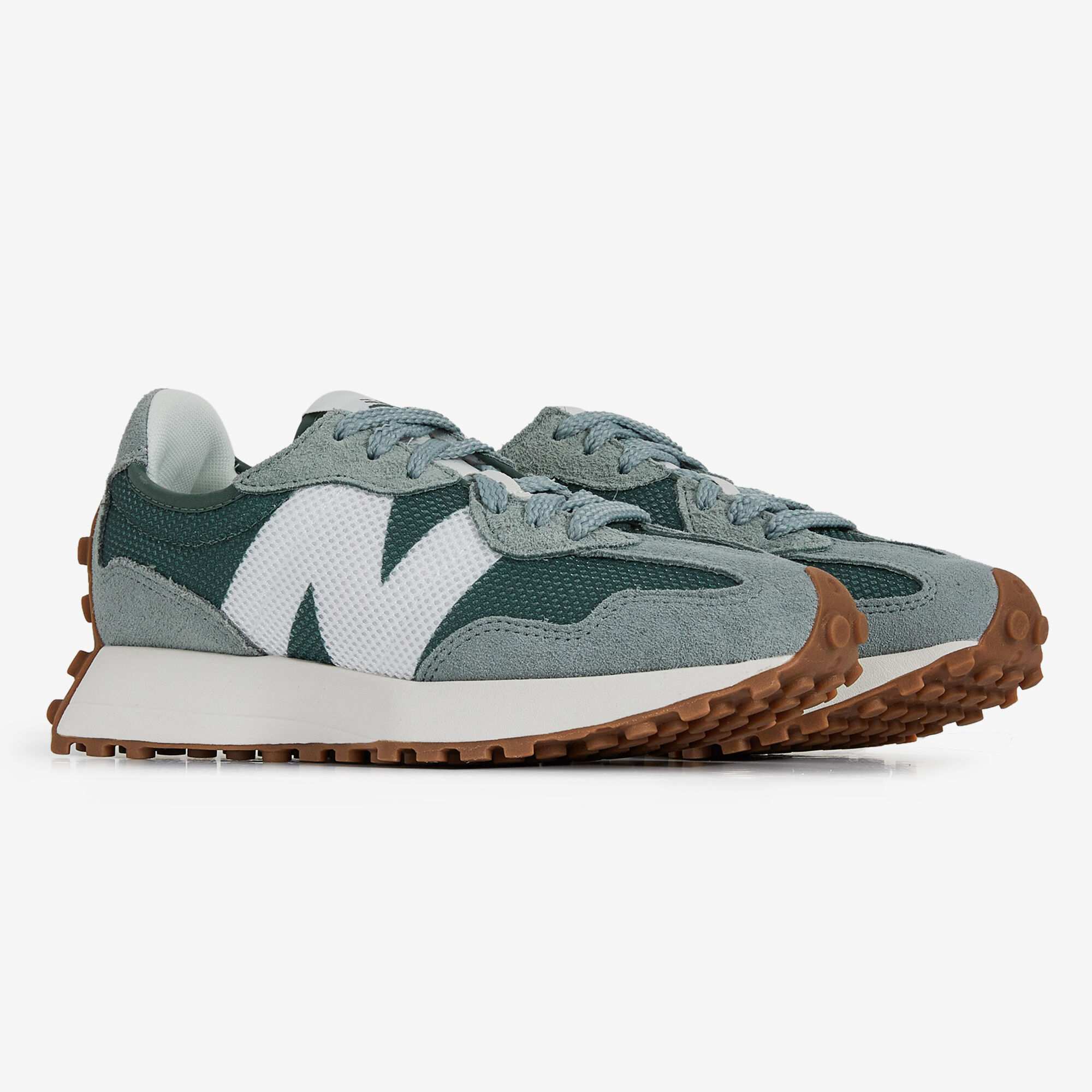 NEW BALANCE 327 GREEN WHITE SNEAKERS WOMEN Courir