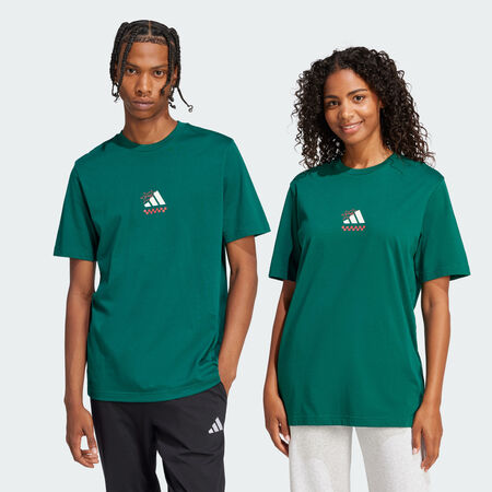 ADIDAS SPORTSWEAR T-shirt graphique Lounge Pizza Collegiate Green HOMME