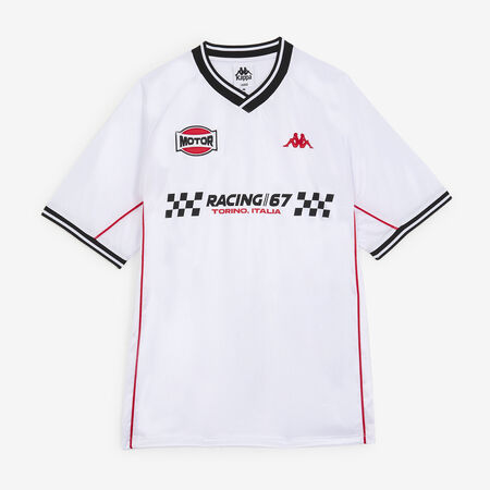 KAPPA JERSEY RACING 67 BLANC/ROUGE HOMME