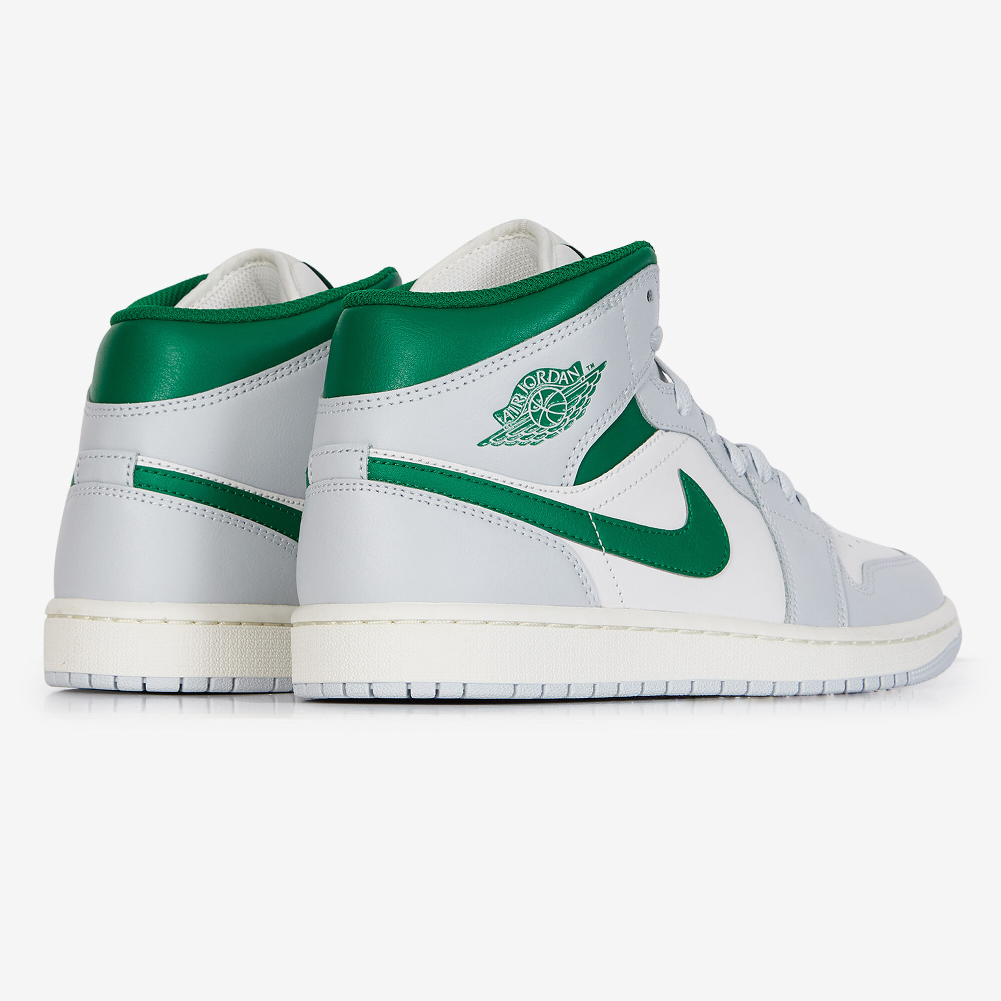 Air Jordan 1 Mid  Blanc/vert