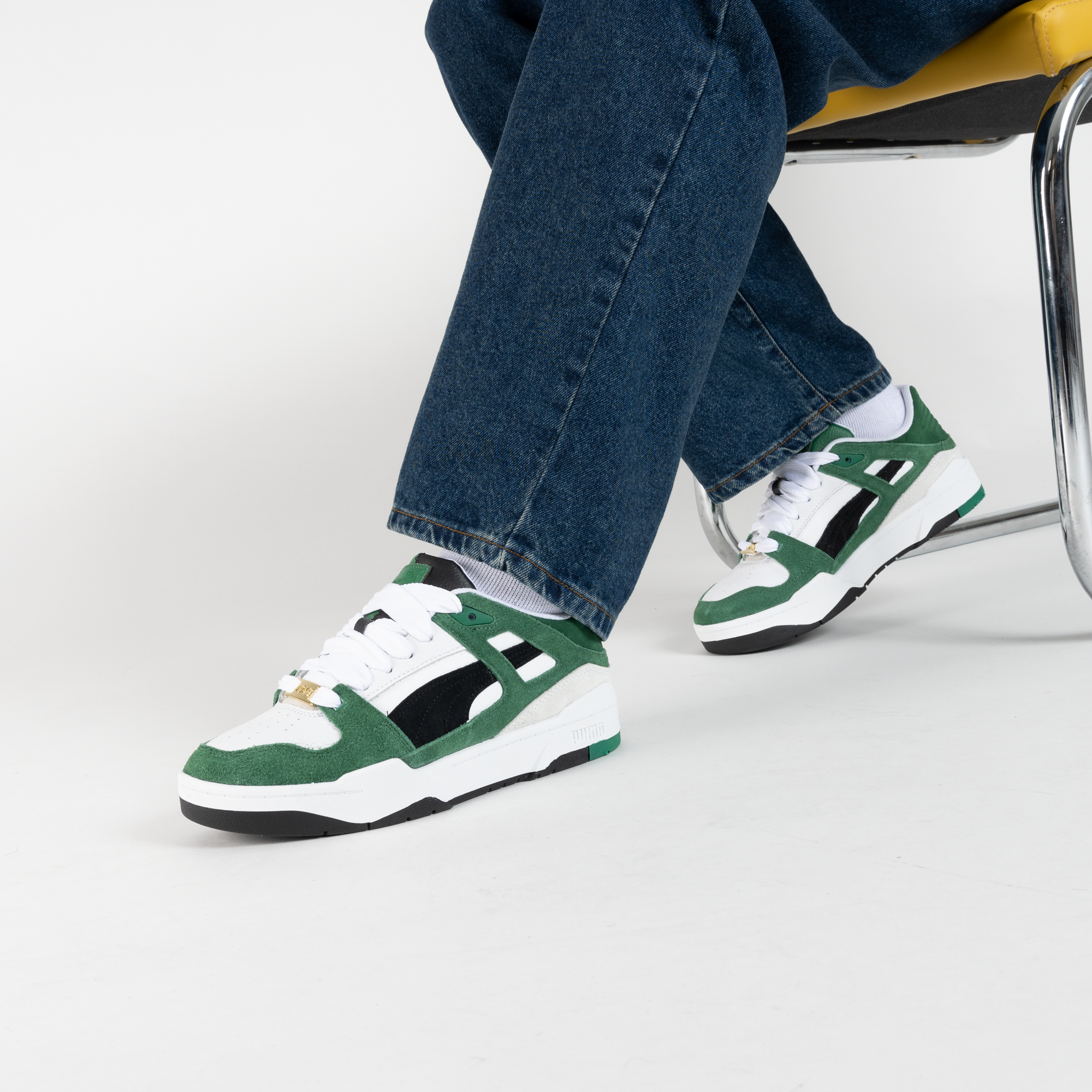 PUMA SLIPSTREAM ARCHIVE REMASTERED WHITE/GREEN SNEAKERS MEN