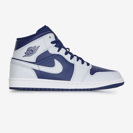 AIR JORDAN 1 MID : WHITE/BLUE