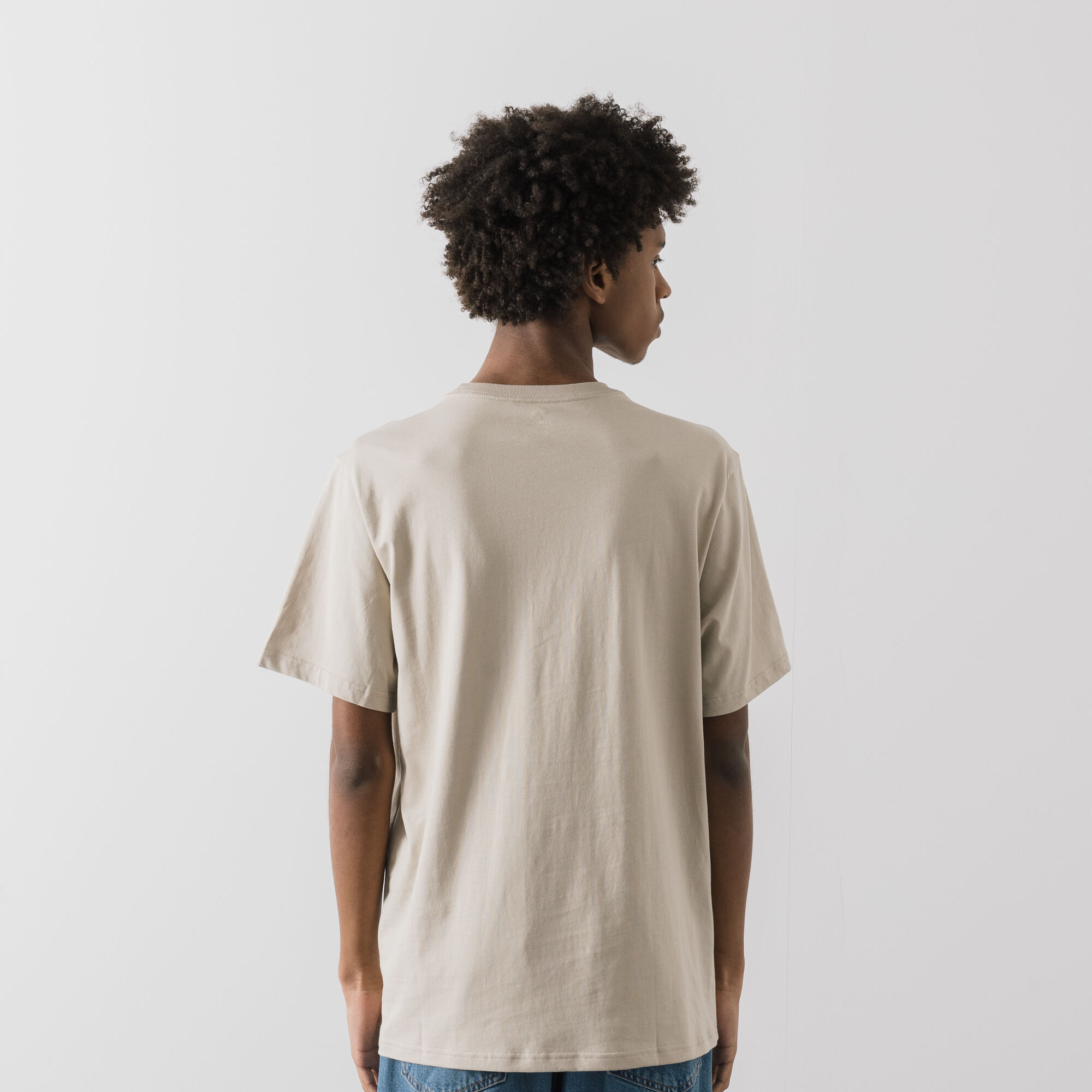 CONVERSE STAR CHEVRON EMBROIDERED T SHIRT BEIGE T SHIRTS MEN