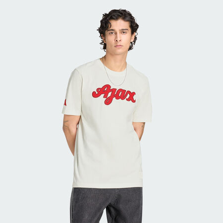 ADIDAS PERFORMANCE Ajax Amsterdam US T-Shirt Off White MEN