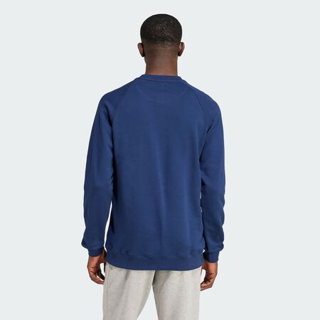 ADIDAS ORIGINALS Trefoil Essentials Crew Sweatshirt Night Indigo MEN