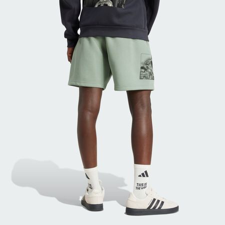 ADIDAS SPORTSWEAR ADIDAS STAR WARS THE MANDALORIAN SHORTS Silver Green MEN