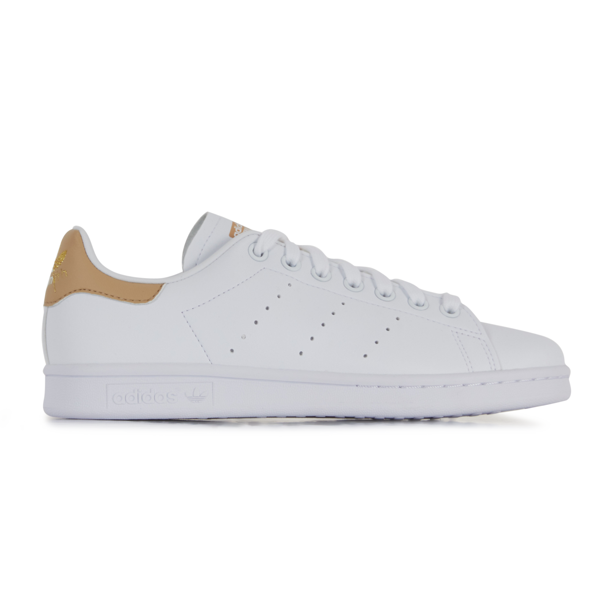 Stan smith blanche marron hotsell