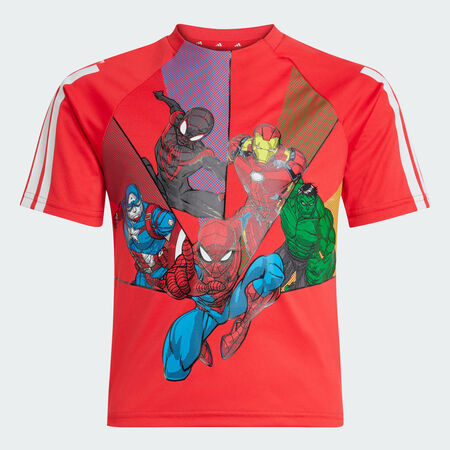 ADIDAS SPORTSWEAR ADIDAS MARVEL SPIDER-MAN T-SHIRT Pure Ruby / White / Multicolor JUNIOR