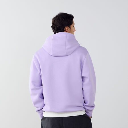 NIKE HOODIE CLUB SMALL LOGO VIOLET/BLANC HOMME