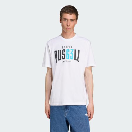 ADIDAS PERFORMANCE T-shirt George Russell Mercedes - AMG Petronas Formula One Team White HOMME