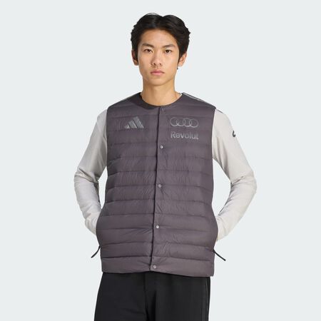 ADIDAS PERFORMANCE AUDI REVOLUT F1 TEAM ENGINEERS & MARKETING PADDED VEST Grey Strata MEN