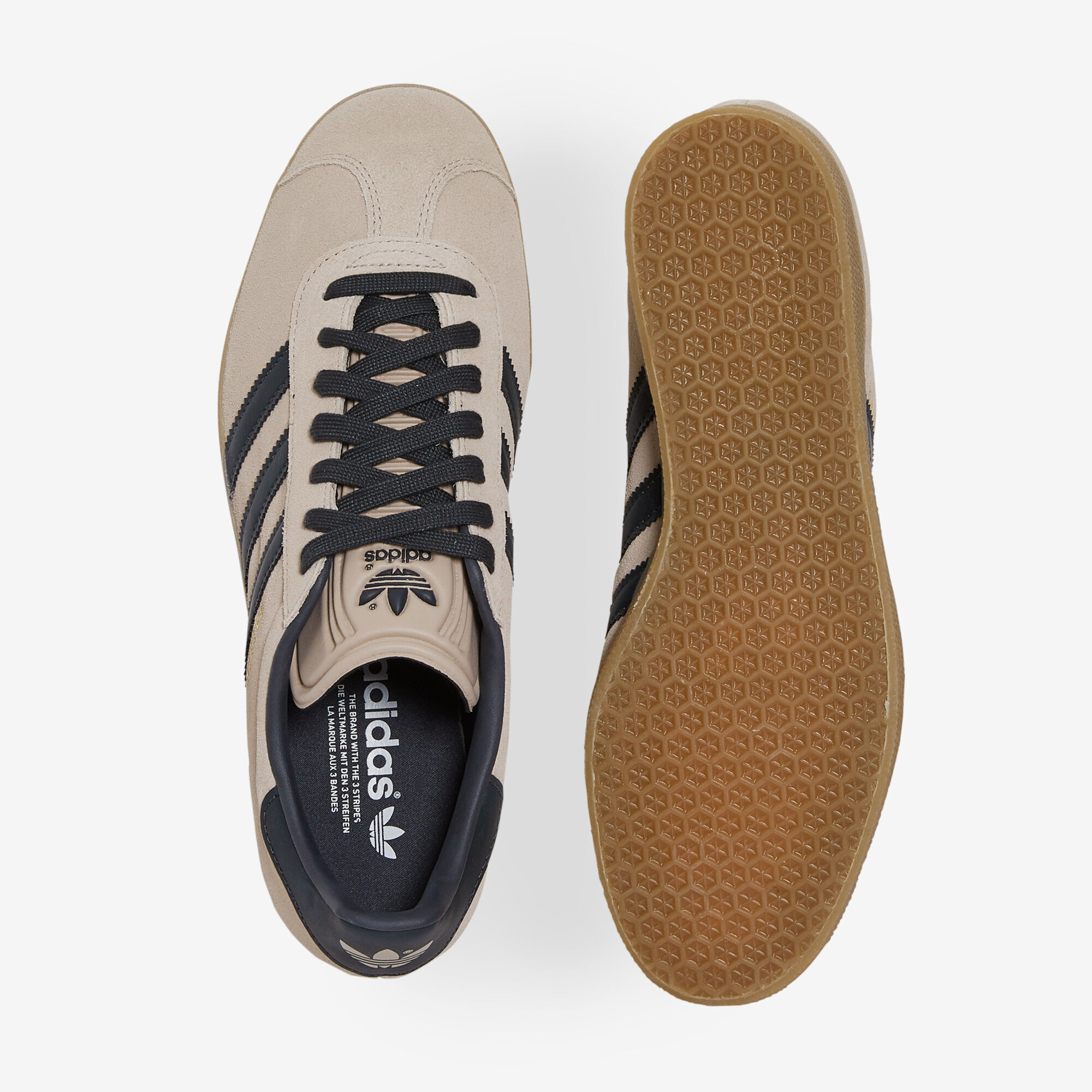 ADIDAS ORIGINALS GAZELLE BEIGE MARINE SNEAKERS HOMME Courir