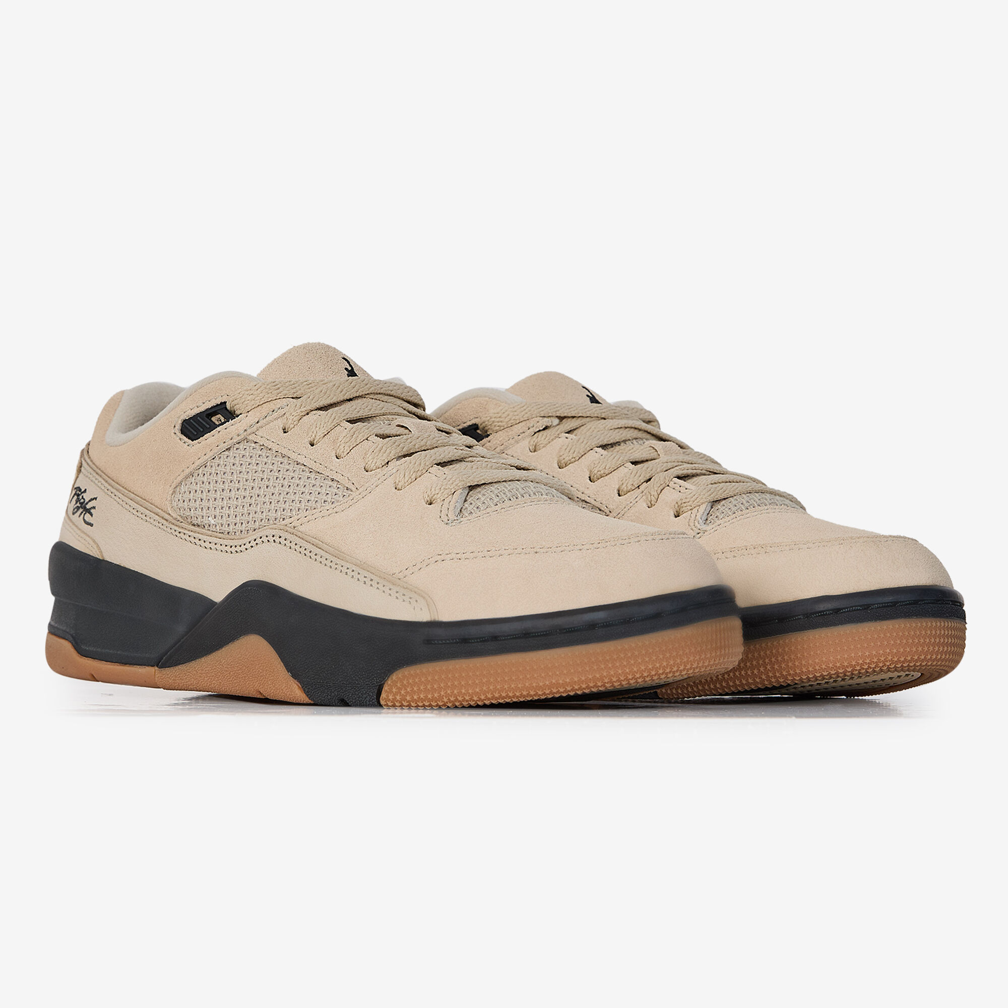Jordan Flight Court  Beige/noir