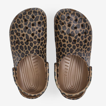 CROCS CLASSIC CLOG LEOPARD BEIGE/BROWN WOMEN