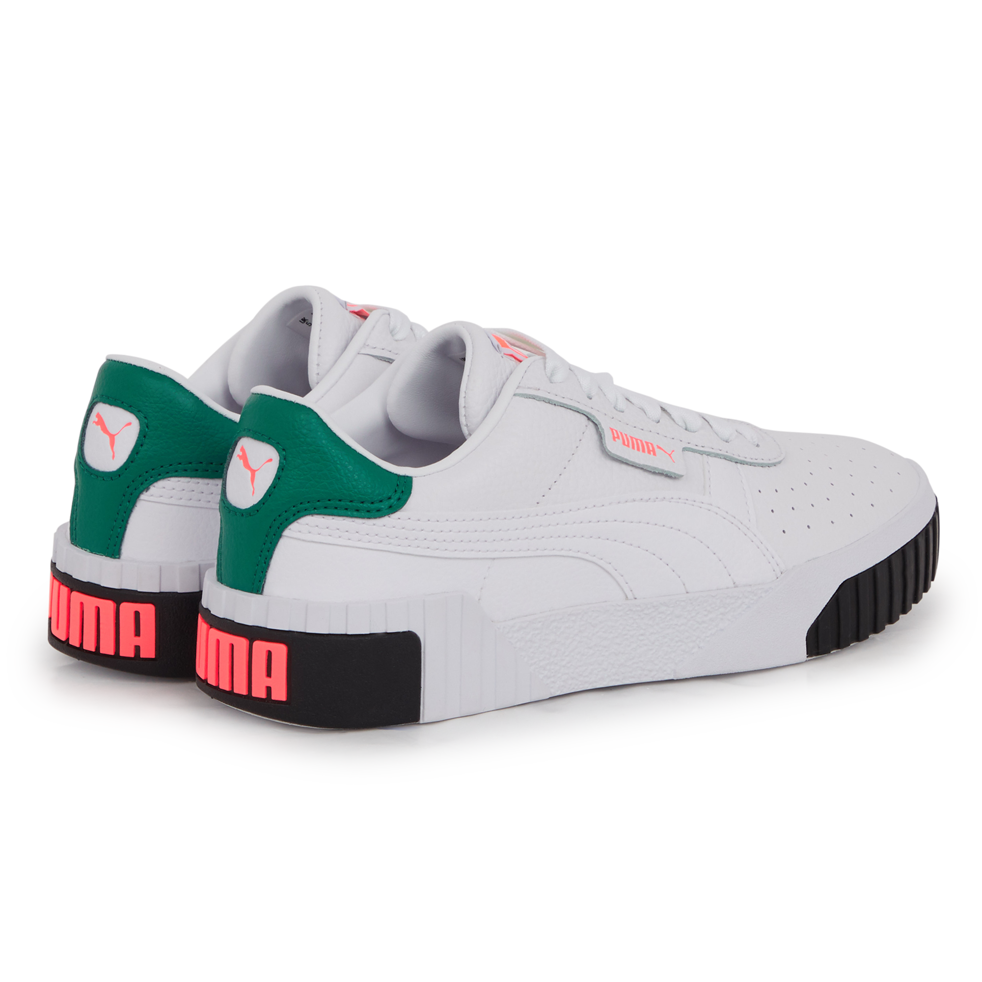 puma blanche verte