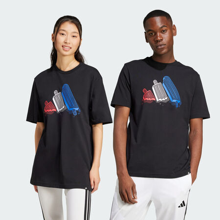 ADIDAS ORIGINALS Lounge Ice Graphic Tee Black MEN