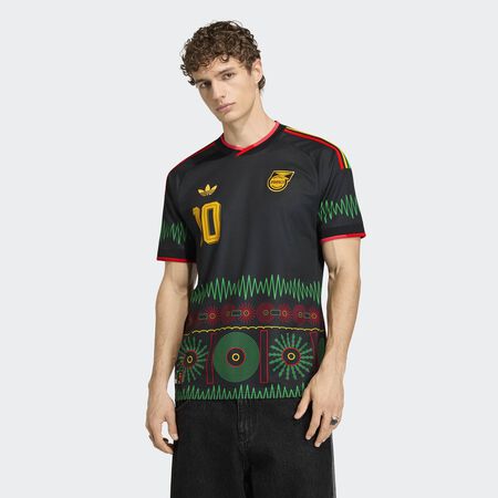ADIDAS PERFORMANCE Maillot ext&eacute;rieur Jamaica&nbsp;26&nbsp;x Bob Marley Black HOMME