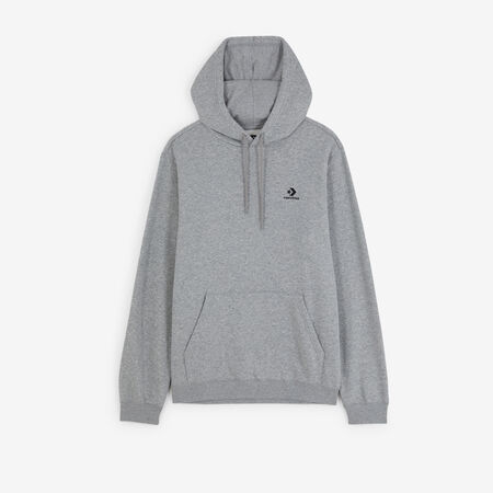 CONVERSE STAR CHEVRON EMBROIDERED HOODIE GREY MEN
