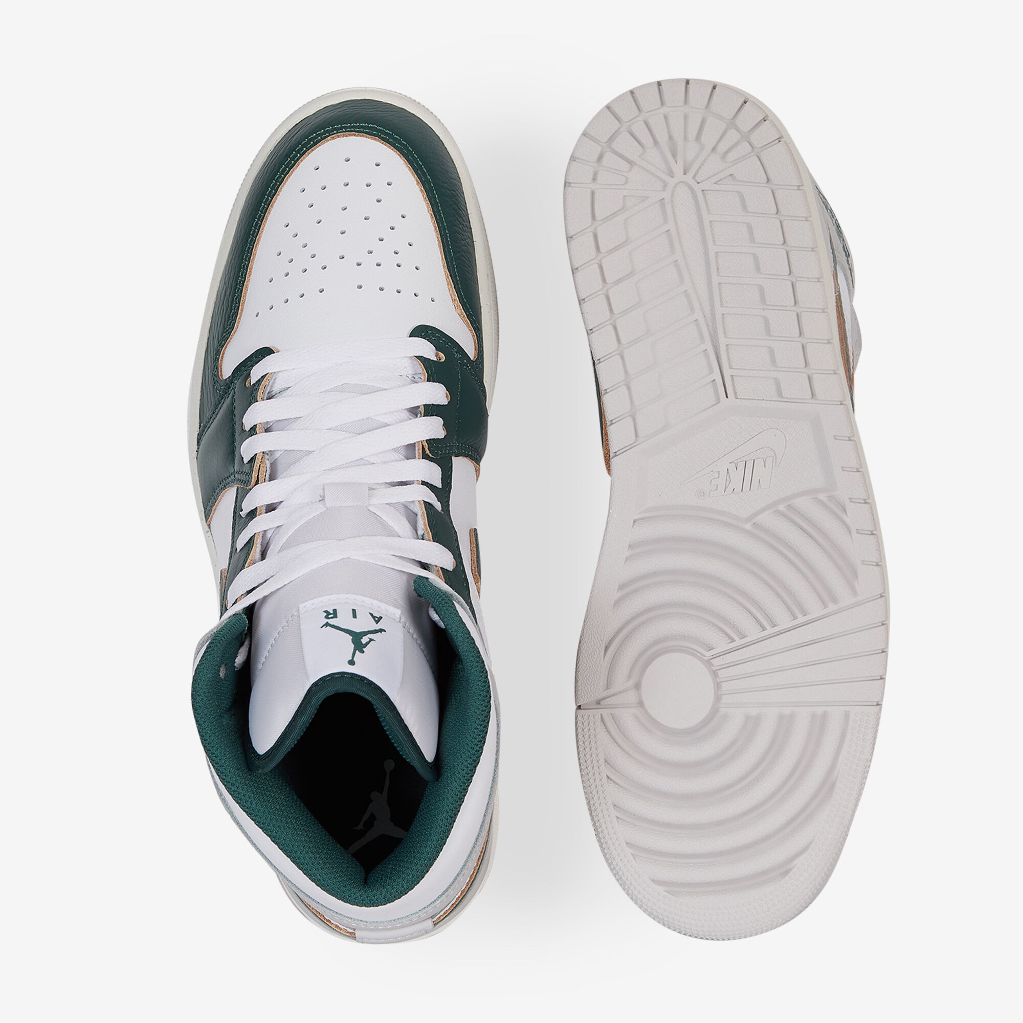 Air Jordan 1 Mid Se  Blanc/vert