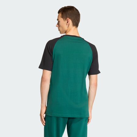 ADIDAS ORIGINALS T-SHIRT BANDES POITRINE Collegiate Green / Black HOMME