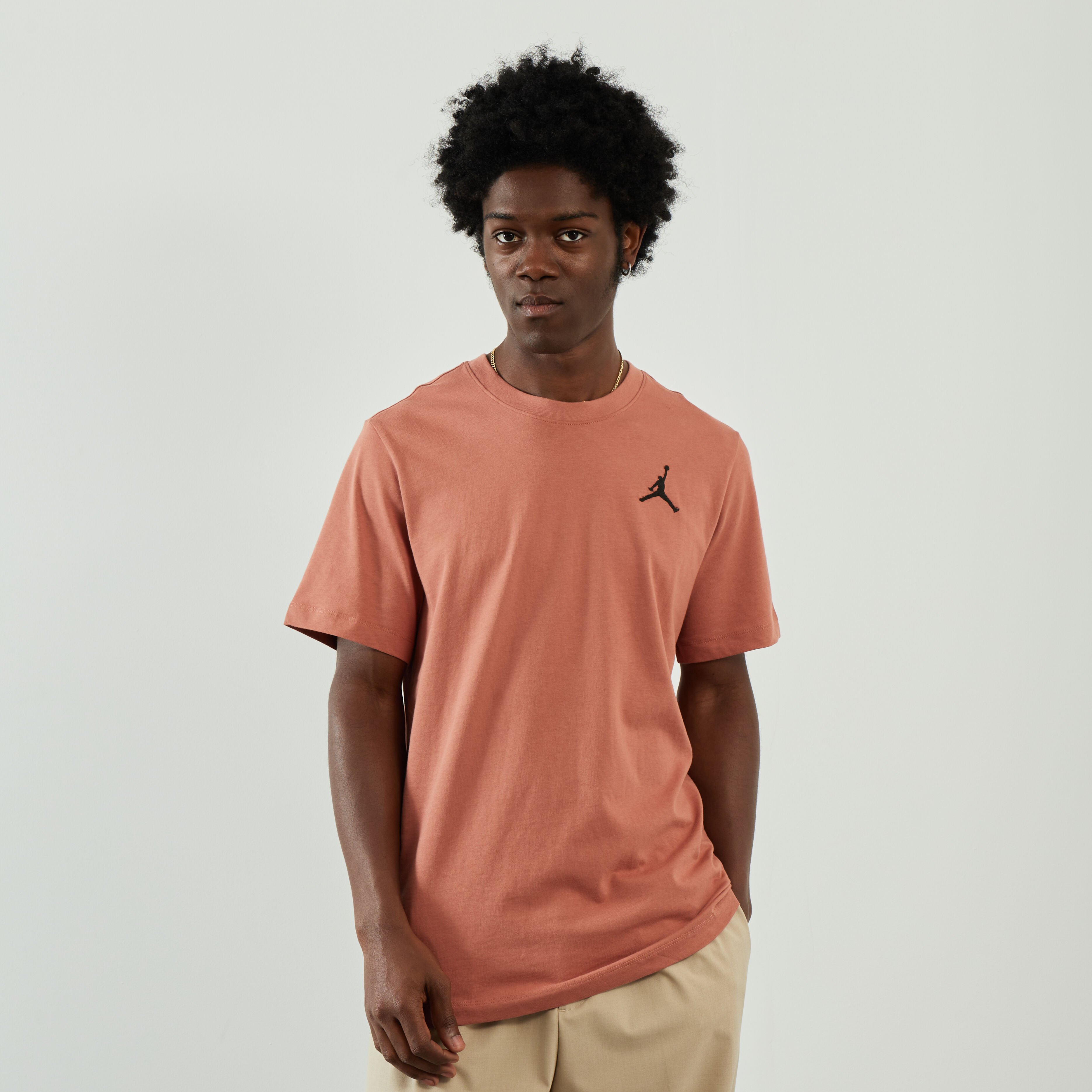 JORDAN JUMPMAN EMB T SHIRT BROWN T SHIRTS MEN Courir