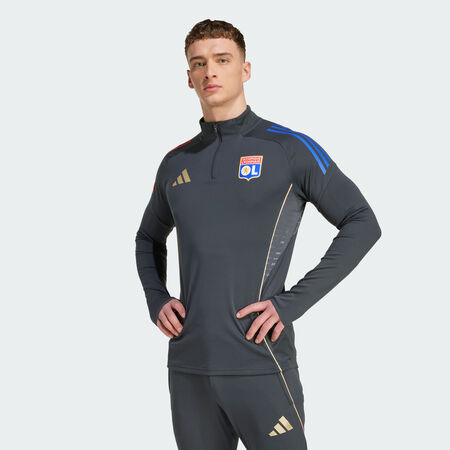 ADIDAS PERFORMANCE Haut d'entraînement Olympique Lyonnais Tiro 25 Competition Carbon / Hazy Beige HOMME