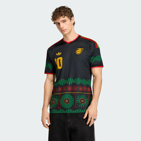 ADIDAS PERFORMANCE Maillot ext&eacute;rieur Jamaica&nbsp;26&nbsp;x Bob Marley Black HOMME
