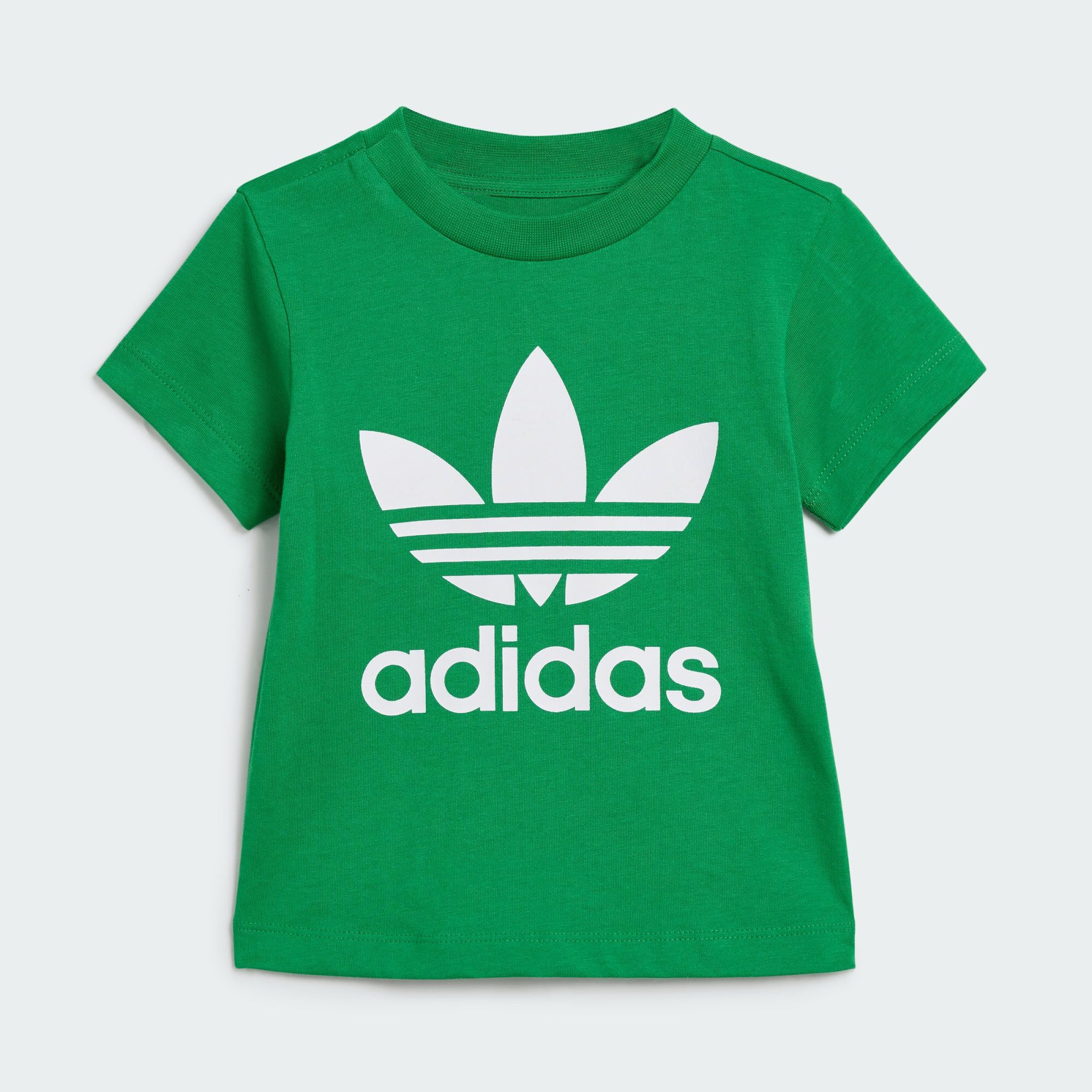 ADIDAS ORIGINALS T SHIRT TREFOIL Green TEESHIRT ENFANT Courir