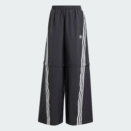 ADIDAS ORIGINALS Adilenium Season 2 Oversized Zip-Off Track Pants (Gender Neutral) Black WOMEN