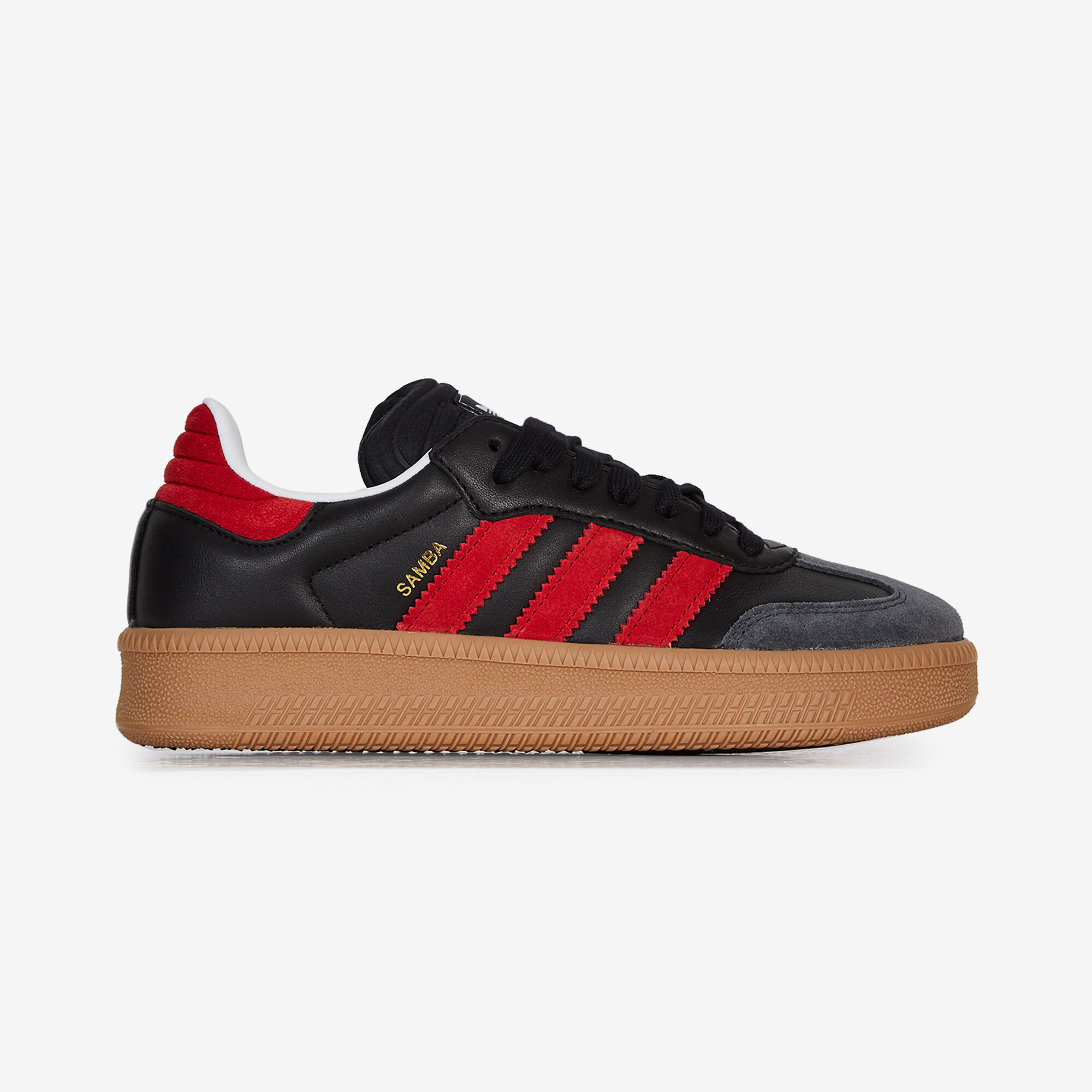 ADIDAS ORIGINALS SAMBA XLG BLACK RED SNEAKERS KIDS Courir