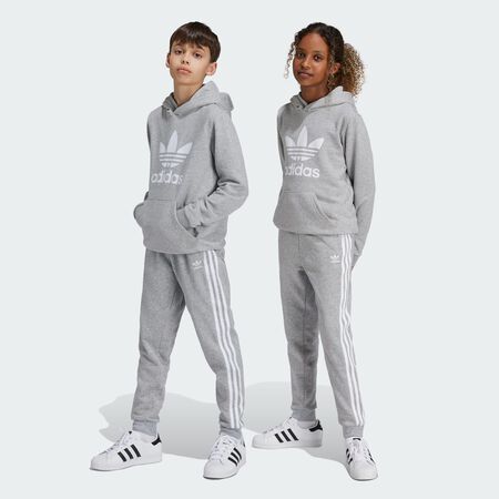 ADIDAS ORIGINALS Trefoil Pants Kids Medium Grey Heather JUNIOR