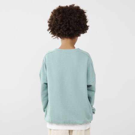 CONVERSE SWEATSHIRT LIFESTYLE CREW VERT VERT JUNIOR